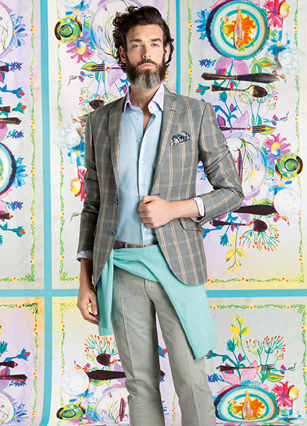 Etro Inspired by British Style & Nature for Men’s Spring 2015 Fashions