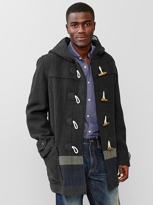 GAP Wool Stripe Dufflecoat