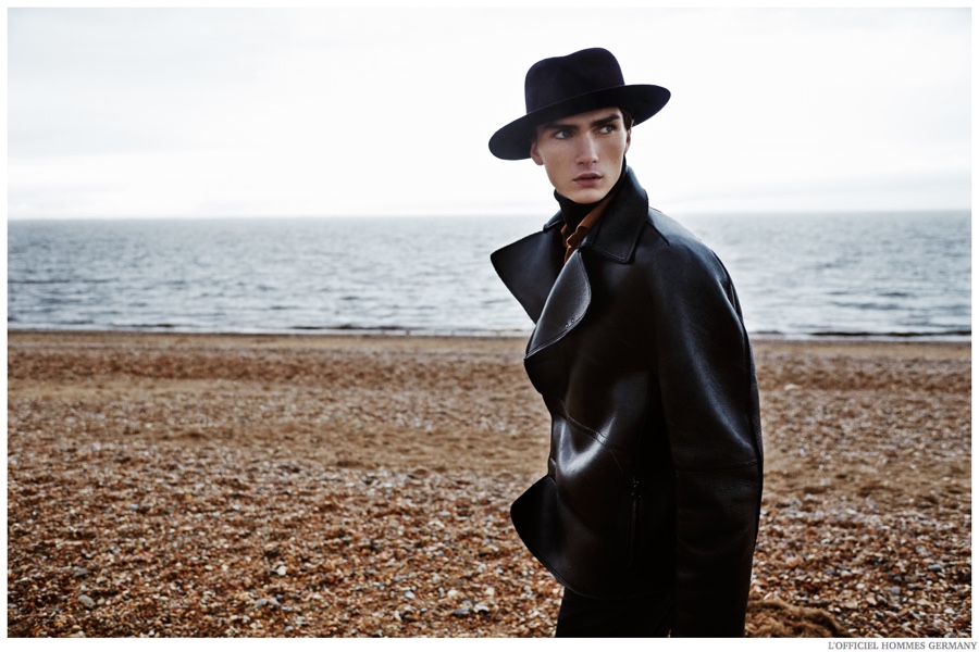 Gryphon O’Shea Stars in Outdoors Fashion Shoot for L’Officiel Hommes Germany