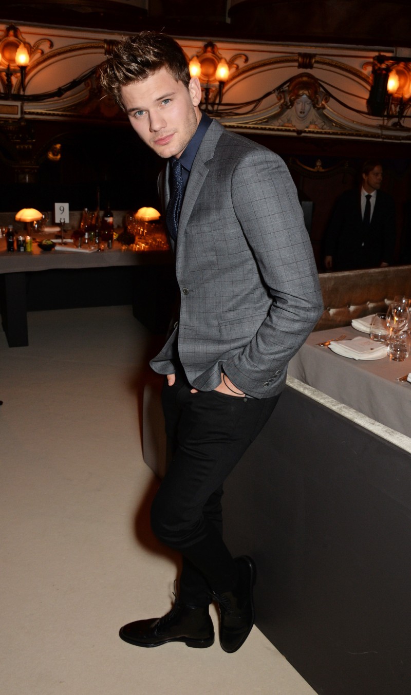 Jeremy Irvine British Fashion Awards Burberry