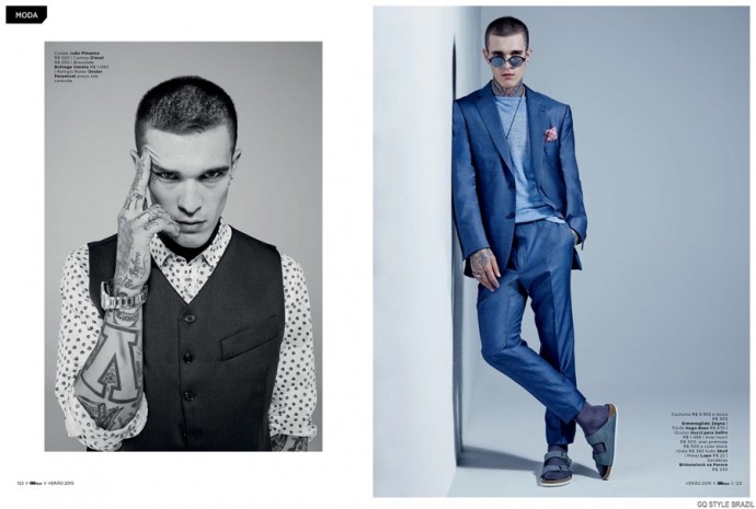 Jimmy Quaintance Lends Suits a Tattooed Edge for GQ Style Brasil – The ...