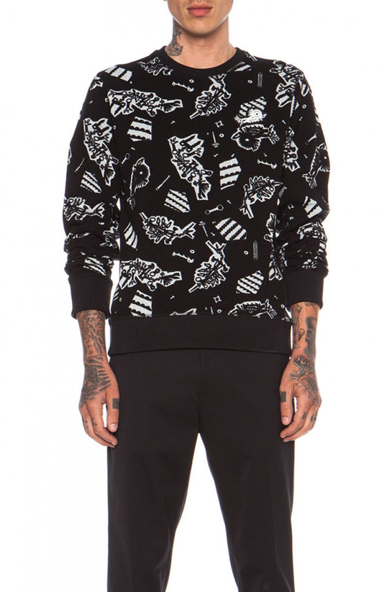 Kenzo Monster Jacquard Wool Sweatshirt