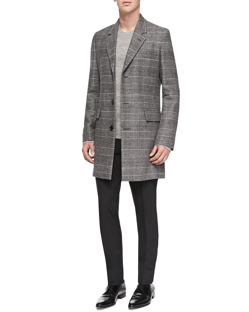 Maison Martin Margiela Glen plaid coat