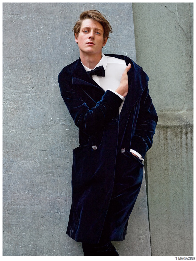 Marc Andre Turgeon Models Divine Holiday Styles for T Magazine