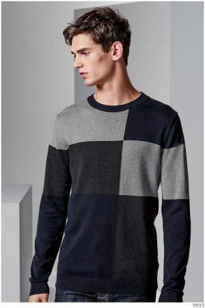 Next Men Graphic Sweaters Casual Outfits 003