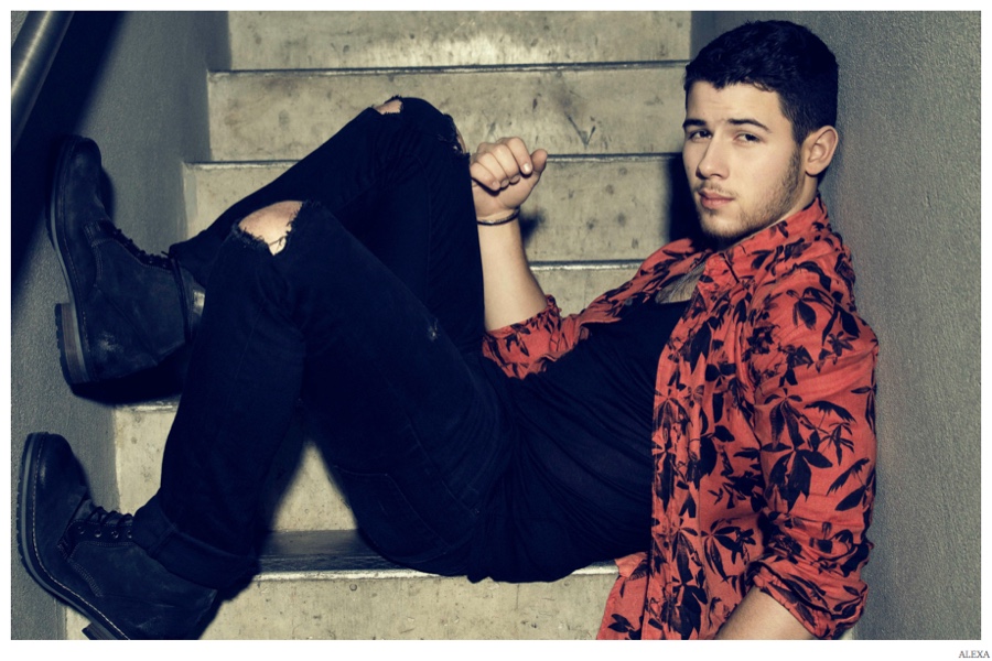Nick Jonas Poses for Alexa Photo Shoot, Talks Healthy Sex Life