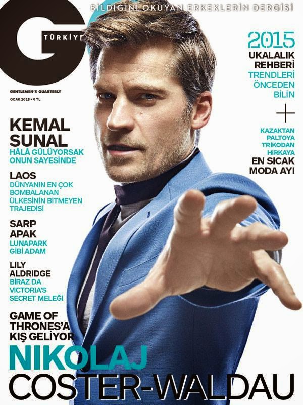 Nikolaj Coster Waldau GQ Turkey January 2015 Cover