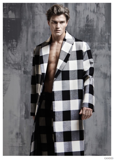 Oliver Cheshire Has a Check Moment for Candid Magazine