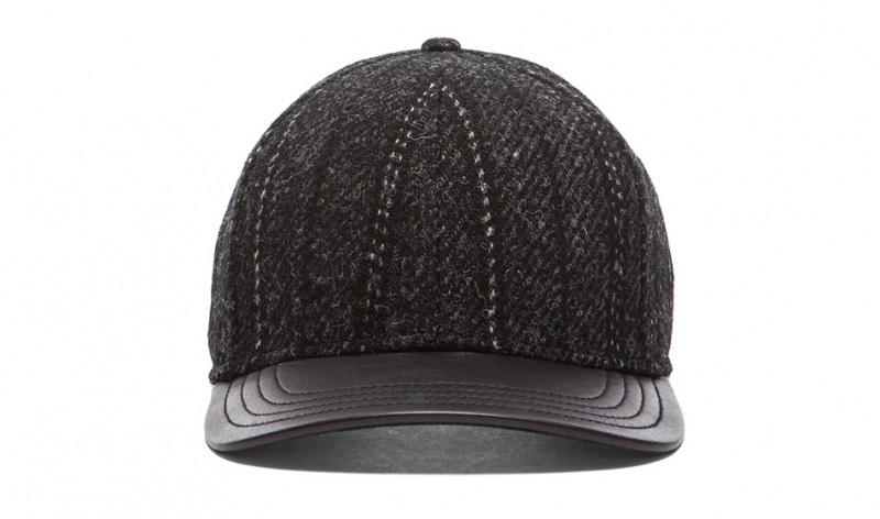 Rag & Bone baseball cap with leather brim