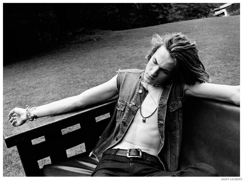 Saint Laurent Men Spring/Summer 2015 Psych Rock Collection Shot Outdoors by Hedi Slimane