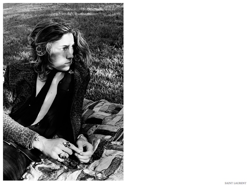 Saint Laurent Spring 2015 Men Look Book Collection Psych Rock