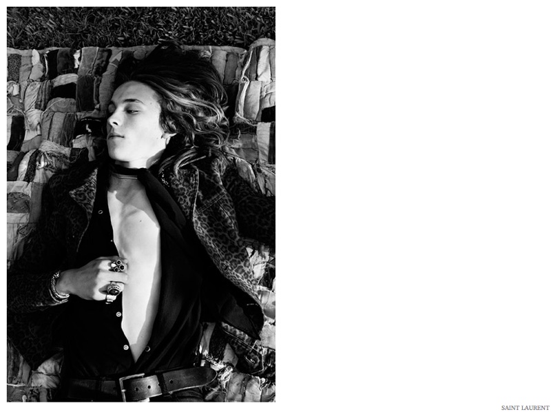 Saint Laurent Spring 2015 Men Look Book Collection Psych Rock