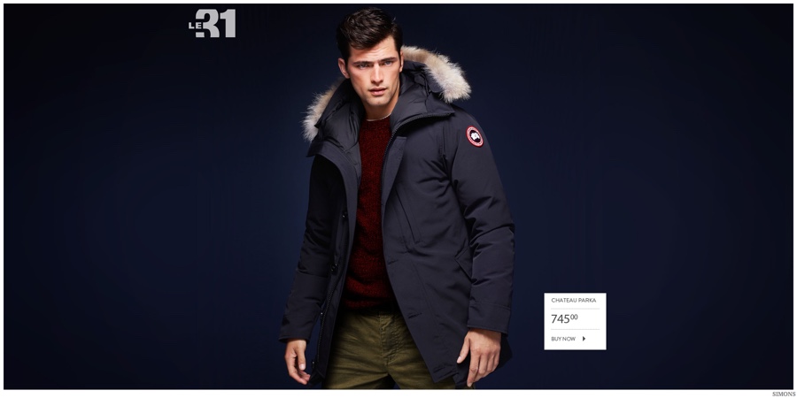 Sean O’Pry + More Model Winter Coats for Simons