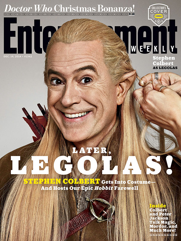 Stephen Colbert Logolas Entertainment Weekly December 2014 Cover