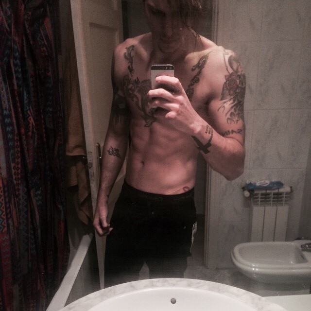 Steve Milatos poses for a shameless mirror selfie