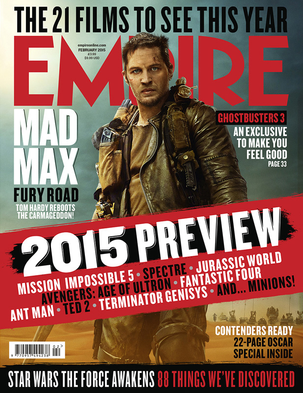 Tom Hardy Covers Empire February 2015 Issue