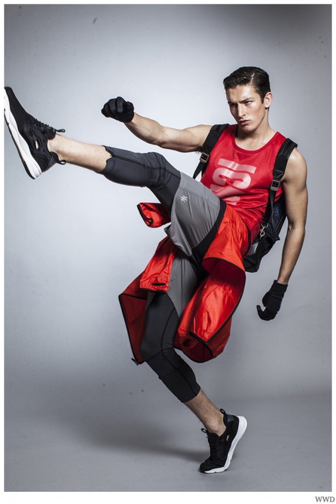 Jullien Herrera & Oli Lacey Get Active in Sporty Styles for WWD The