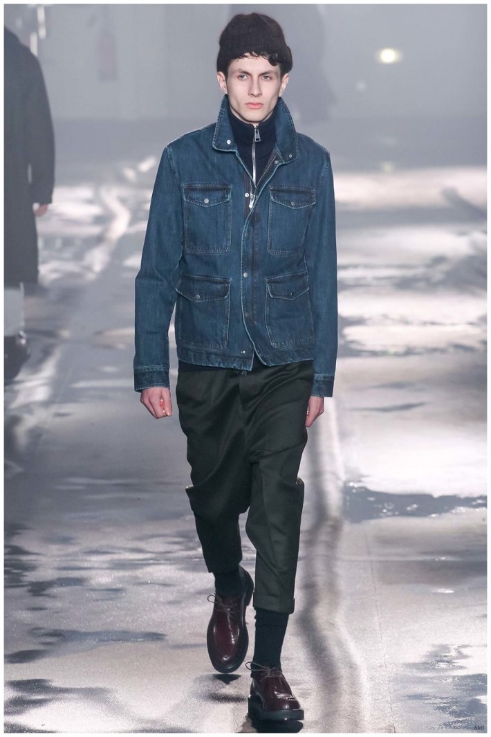 AMI Fall/Winter 2015 Menswear Collection: The Polished Denim Statement ...