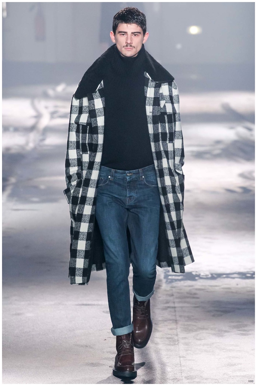 AMI Fall/Winter 2015 Menswear Collection: The Polished Denim Statement