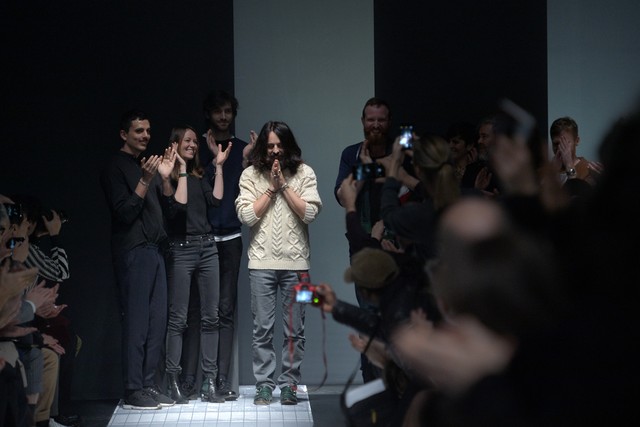 Alessandro Michele at Gucci's fall-winter 2015 menswear show
