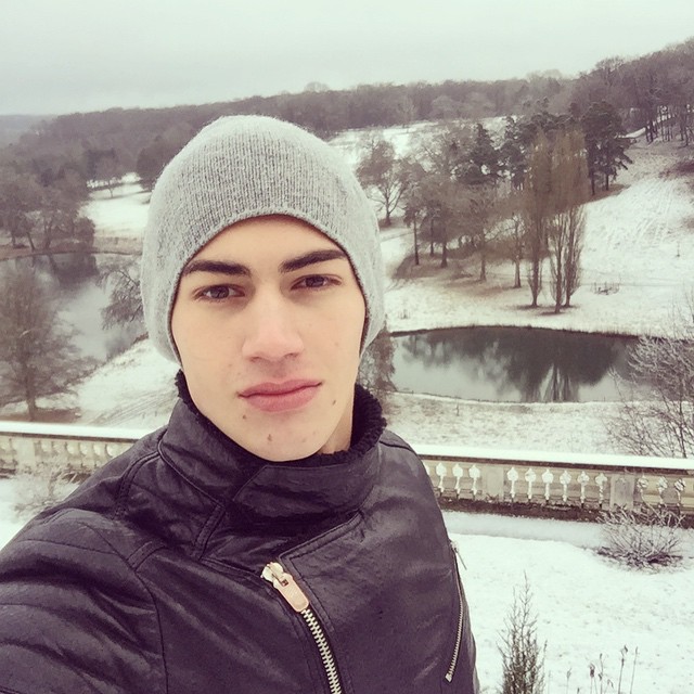 Alessio Pozzi embraces the cold weather