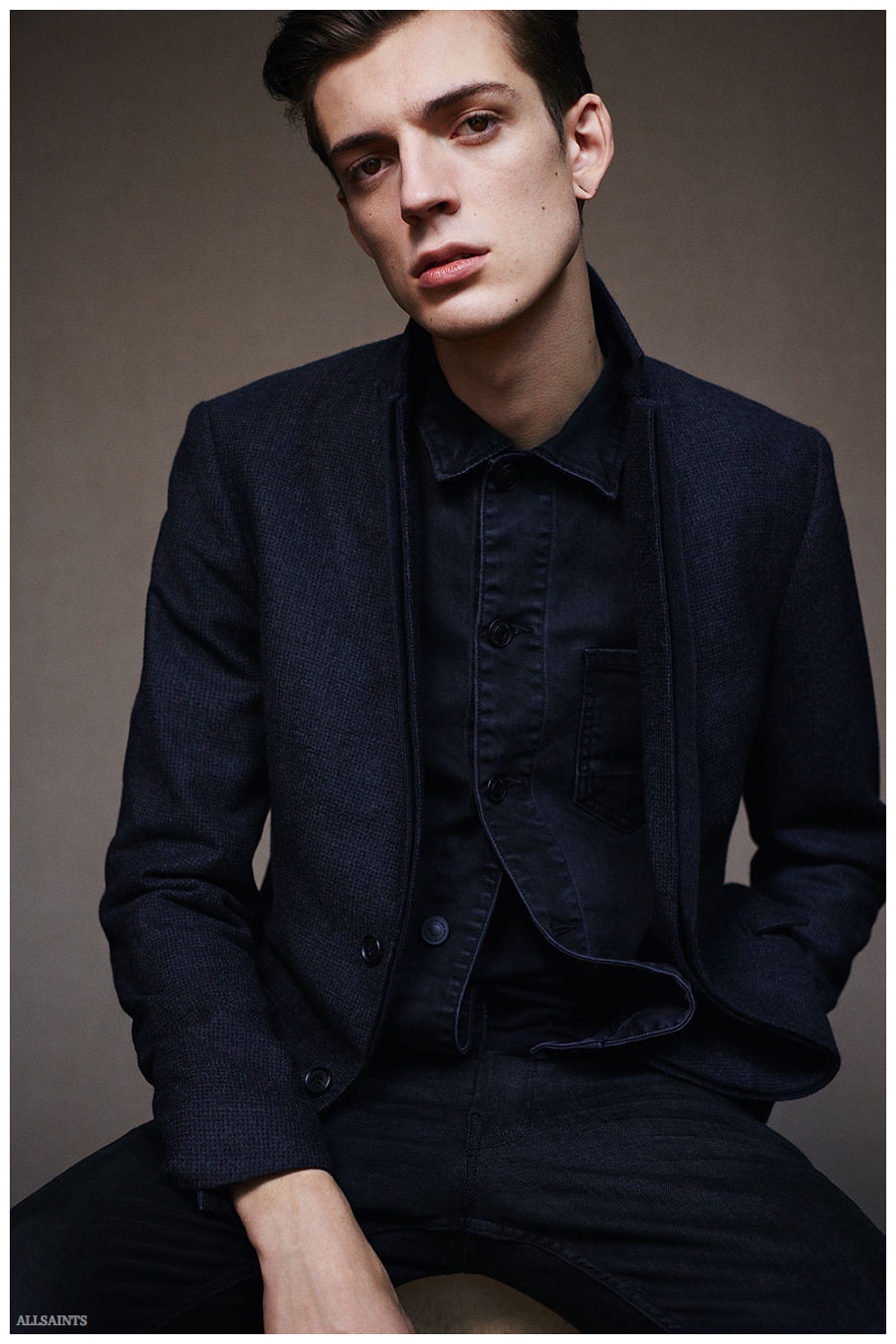 AllSaints Offers Up Tailoring & Leather for January 2015 Men’s Lookbook