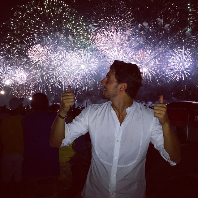 Andrea Preti catches the fireworks