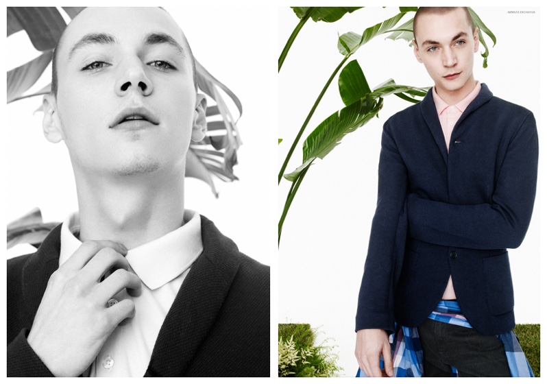 Armani Exchange Taps Yuri Pleskun & Adonis Bosso for Spring 2015 Lookbook