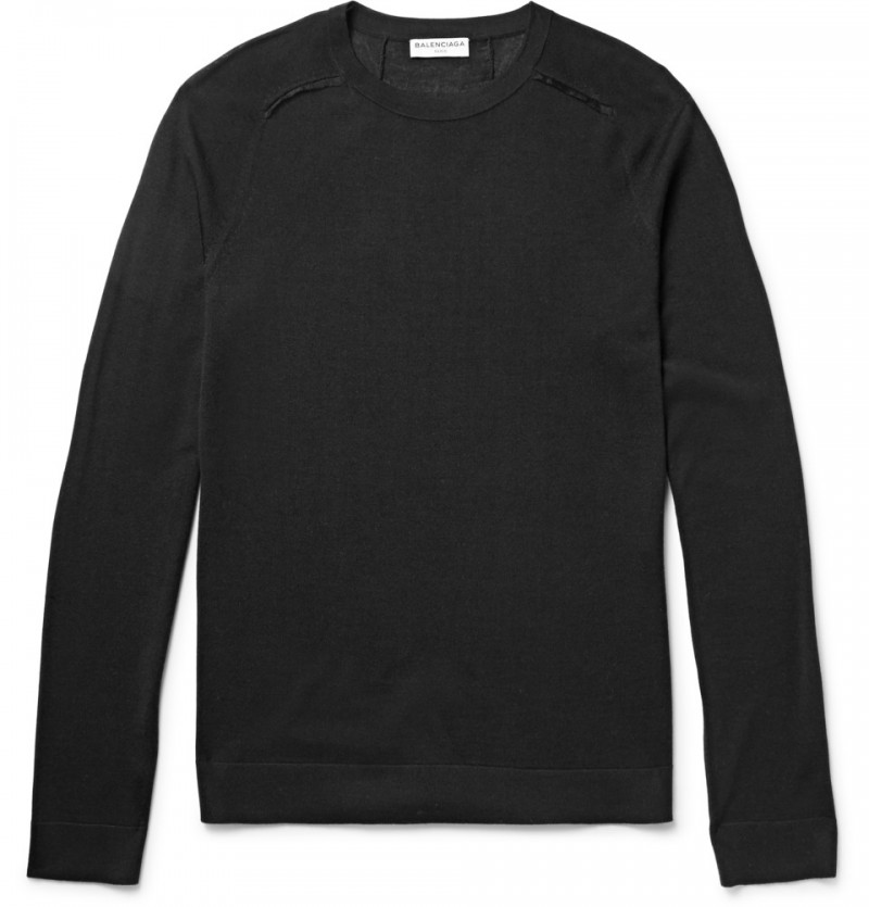 Balenciaga Wool Blend Cashmere Sweater