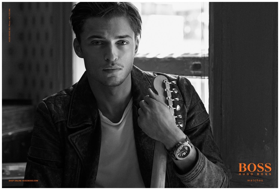Harvey Haydon is a Denim Clad Musician for BOSS Hugo Boss Spring/Summer 2015 Campaign