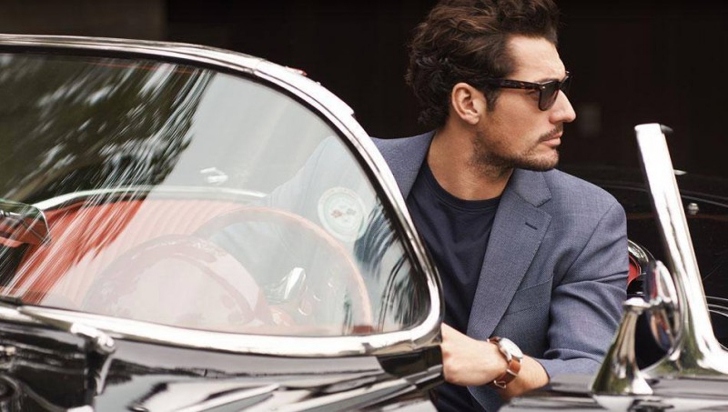 David Gandy poses for Marks & Spencer's spring-summer 2015 advertising campaign