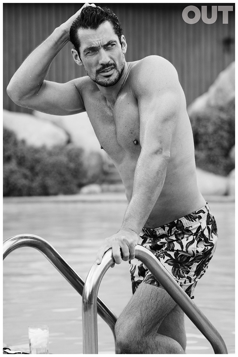 David Gandy Goes Retro for OUT Cover Shoot