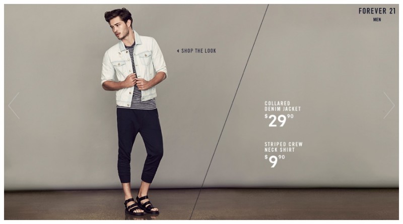 Denim Redux: Francisco Lachowski Models 2015 Forever 21 Men Denim ...