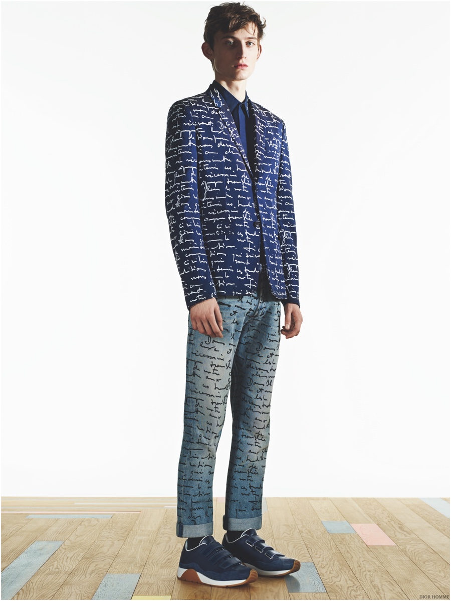 Dior Homme Features Handwriting Script Print in 2015 Les Essentials ‘Optimistic Future’
