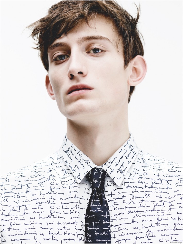 Dior Homme Features Handwriting Script Print in 2015 Les Essentials ...