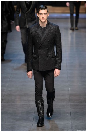 Dolce Gabbana Menswear Fall Winter 2015 Collection Milan Fashion Week 013