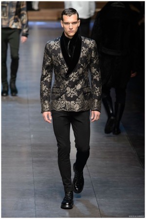 Dolce Gabbana Menswear Fall Winter 2015 Collection Milan Fashion Week 021