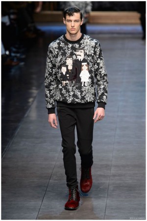 Dolce Gabbana Menswear Fall Winter 2015 Collection Milan Fashion Week 039