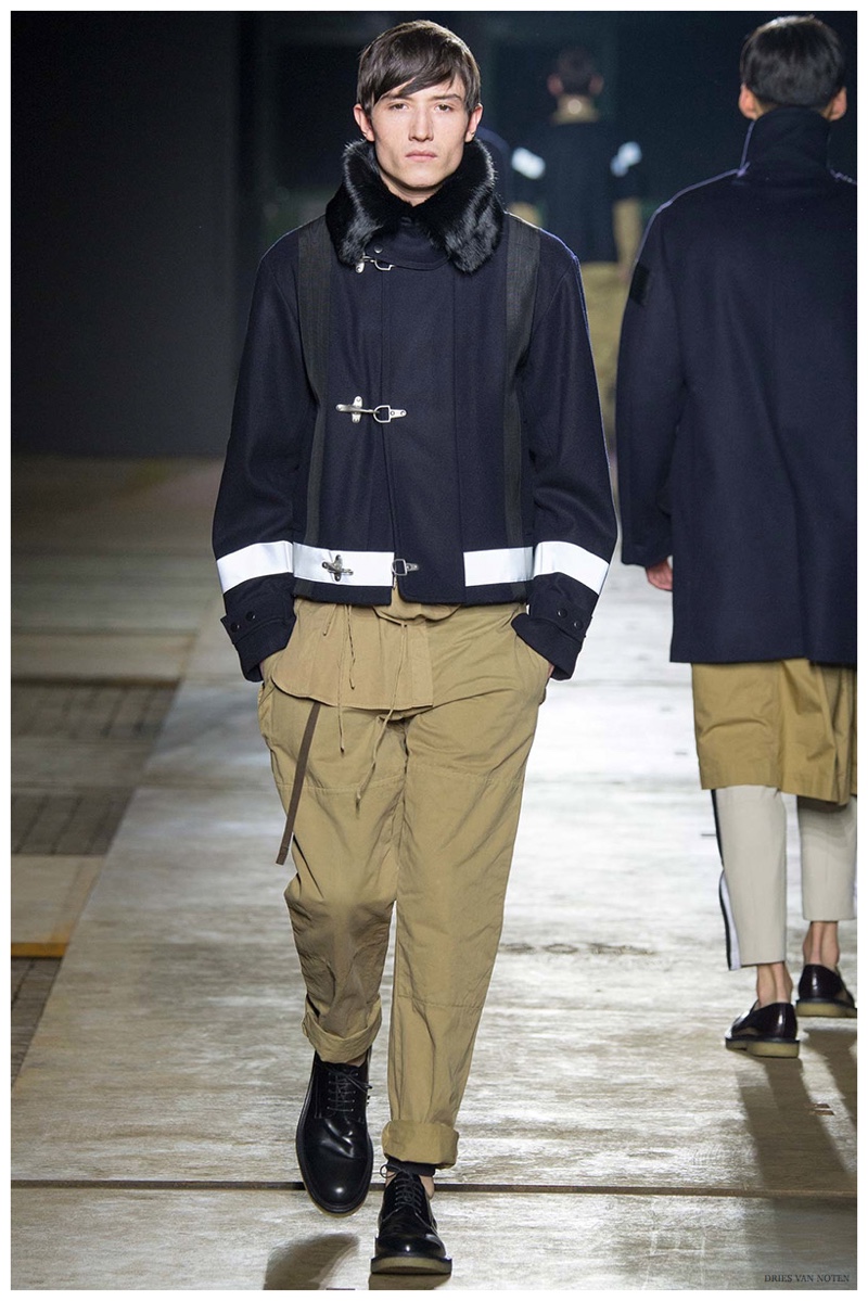 Dries Van Noten Fall/Winter 2015 Menswear Collection: Fireman Chic