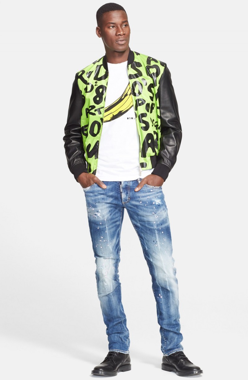 David Agbodji wears all clothes Dsquared2