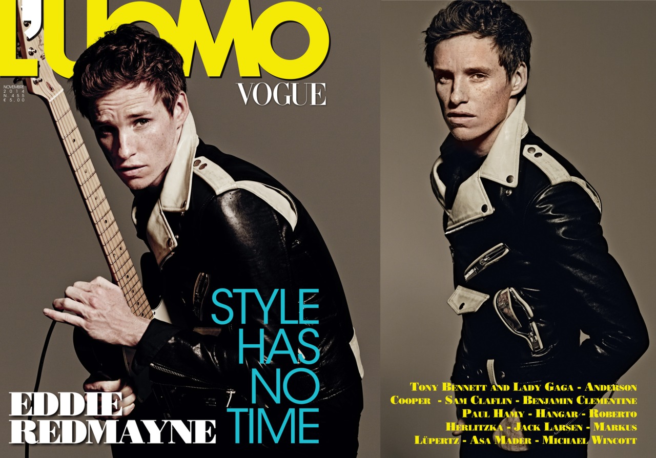 Eddie Redmayne November 2014 LUomo Vogue Cover