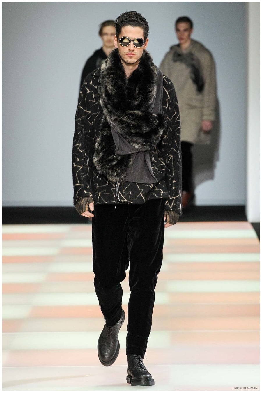Emporio Armani Menswear Fall Winter 2015 Collection Milan Fashion Week
