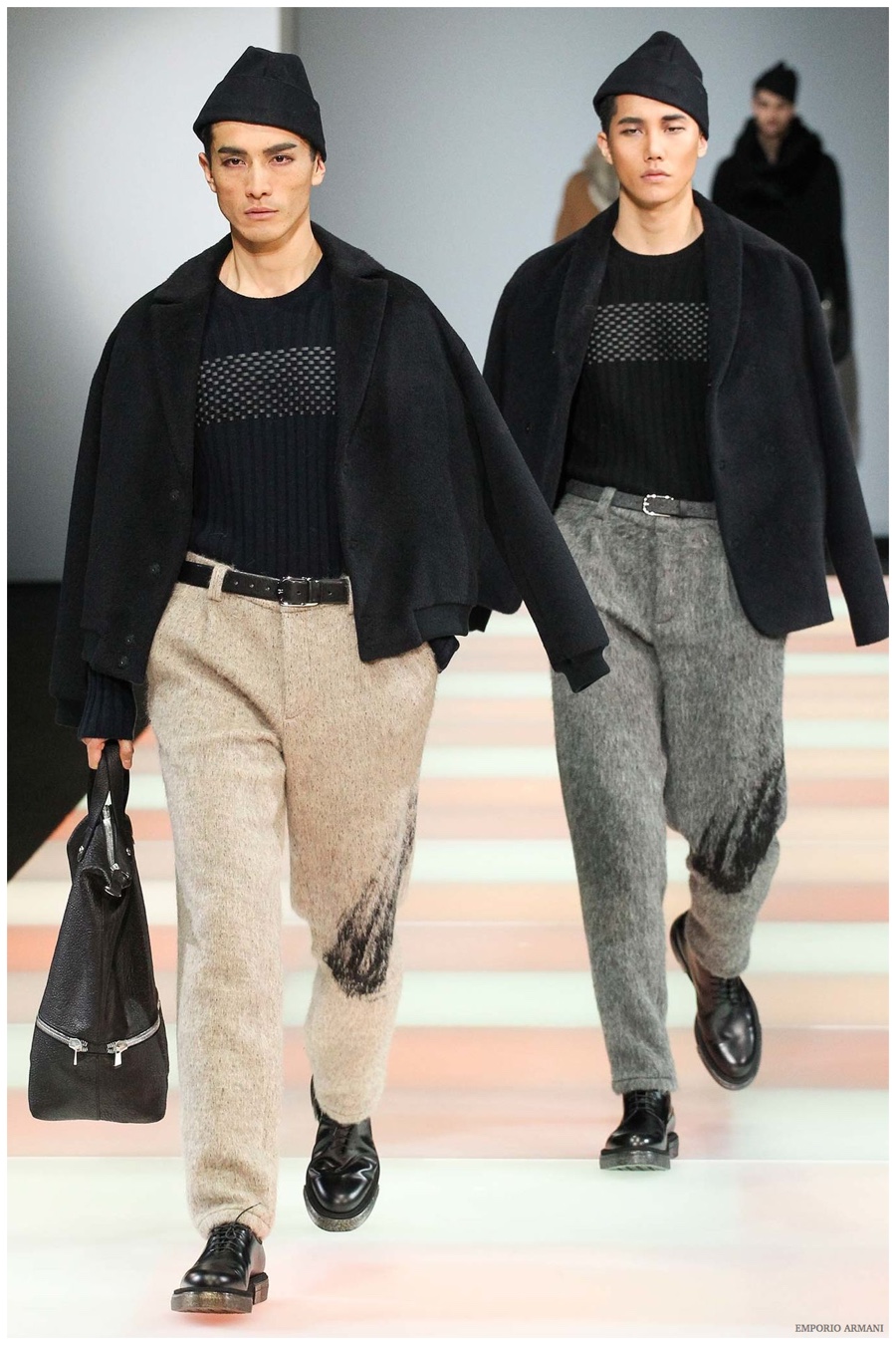 Emporio Armani Menswear Fall Winter 2015 Collection Milan Fashion Week