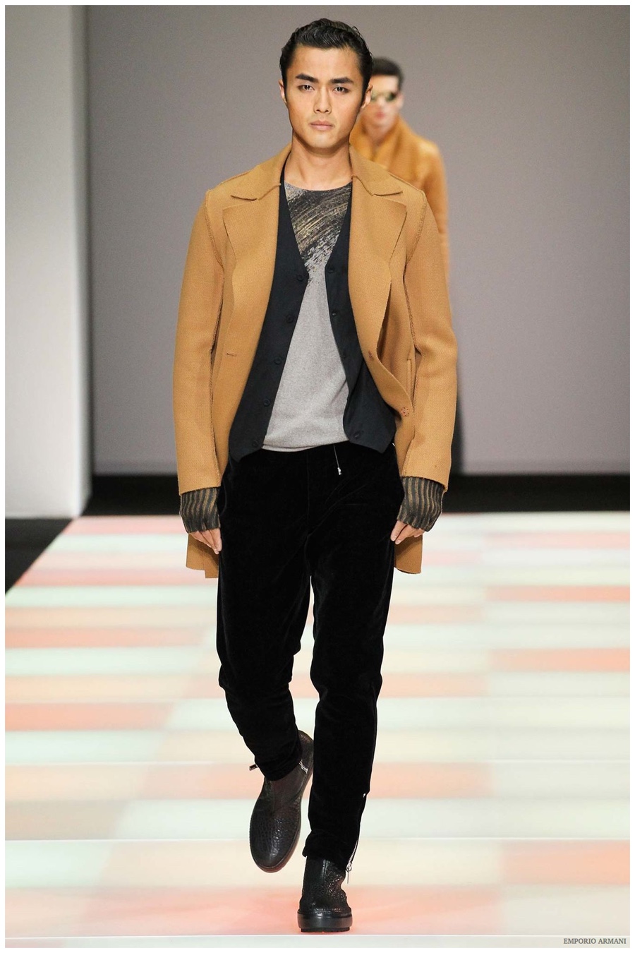 Emporio Armani Menswear Fall Winter 2015 Collection Milan Fashion Week