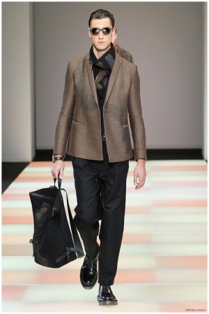 Emporio Armani Menswear Fall Winter 2015 Collection Milan Fashion Week 009