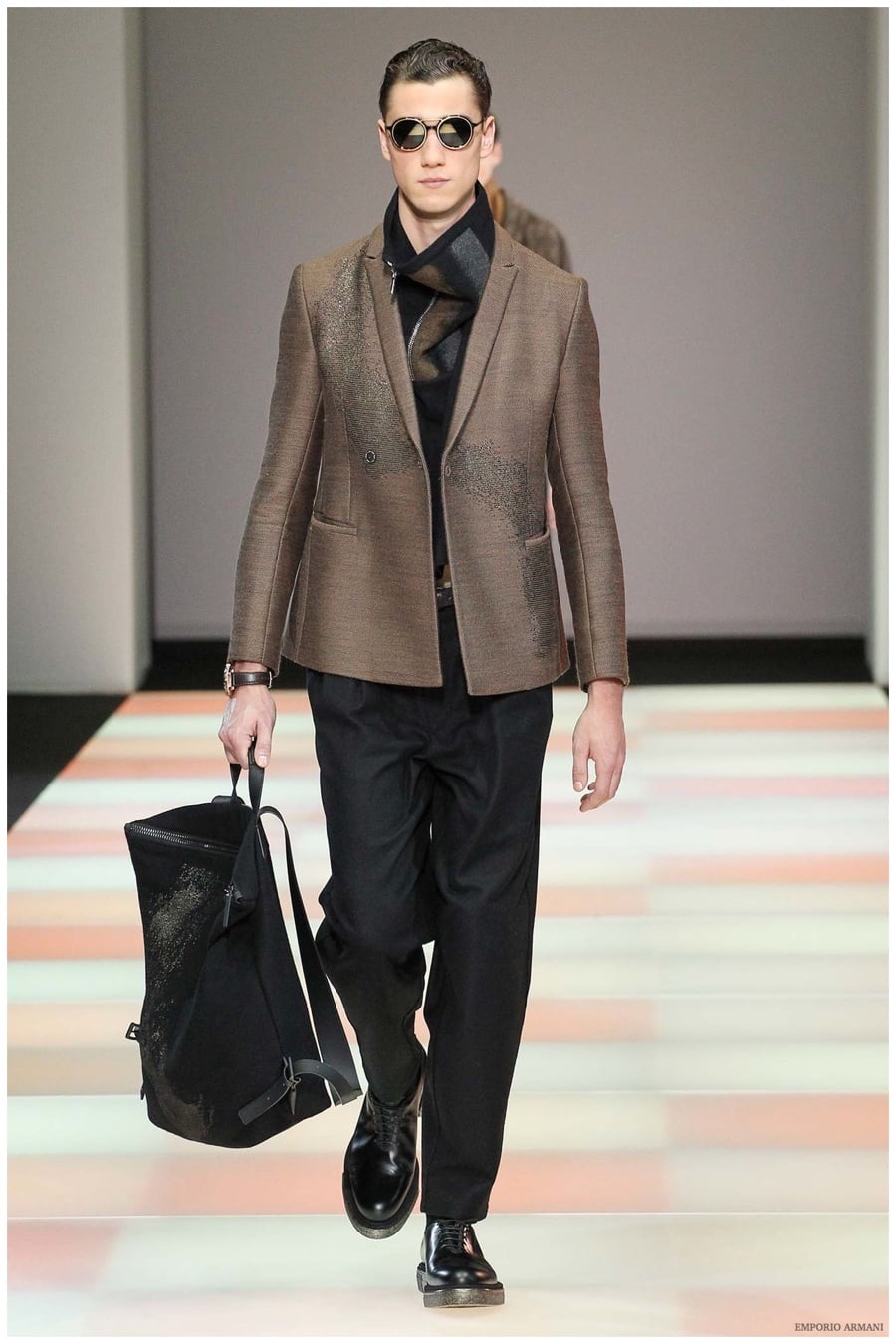Emporio Armani Menswear Fall Winter 2015 Collection Milan Fashion Week