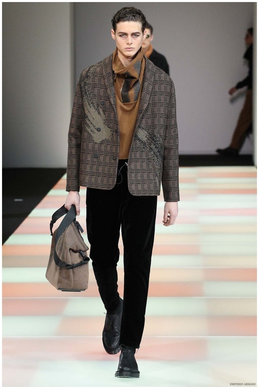 Emporio Armani Menswear Fall Winter 2015 Collection Milan Fashion Week