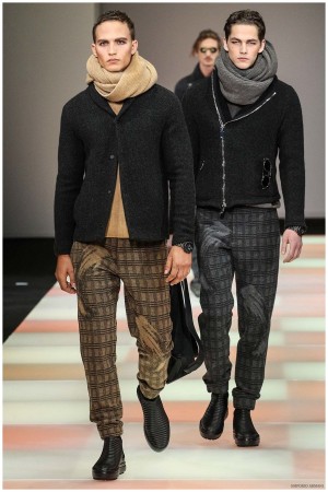 Emporio Armani Menswear Fall Winter 2015 Collection Milan Fashion Week 013