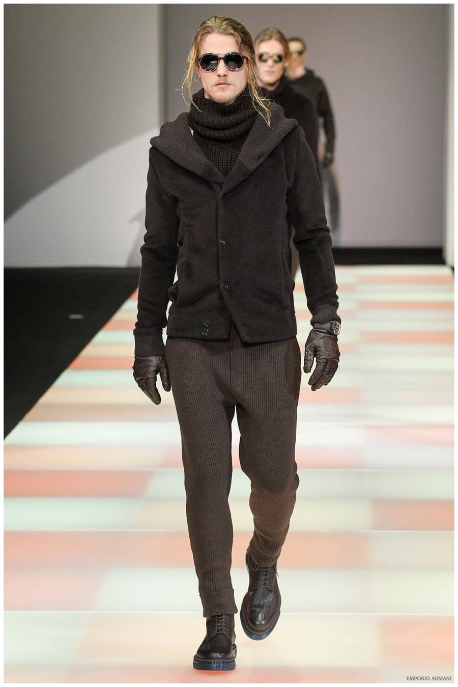 Emporio Armani Menswear Fall Winter 2015 Collection Milan Fashion Week