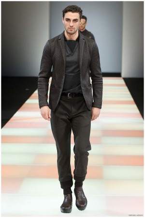 Emporio Armani Menswear Fall Winter 2015 Collection Milan Fashion Week 019